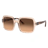 Ray Ban Ray-ban Rb2188 Transparent Light Brown Sunglasses In Tortoise