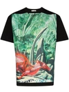 Valentino Red Dragon Graphic-print T-shirt In Green
