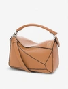 Loewe Womens Puzzle Mini Leather Cross-body Bag Toff In Brown