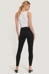 CALVIN KLEIN High Rise Super Skinny Ankle Black