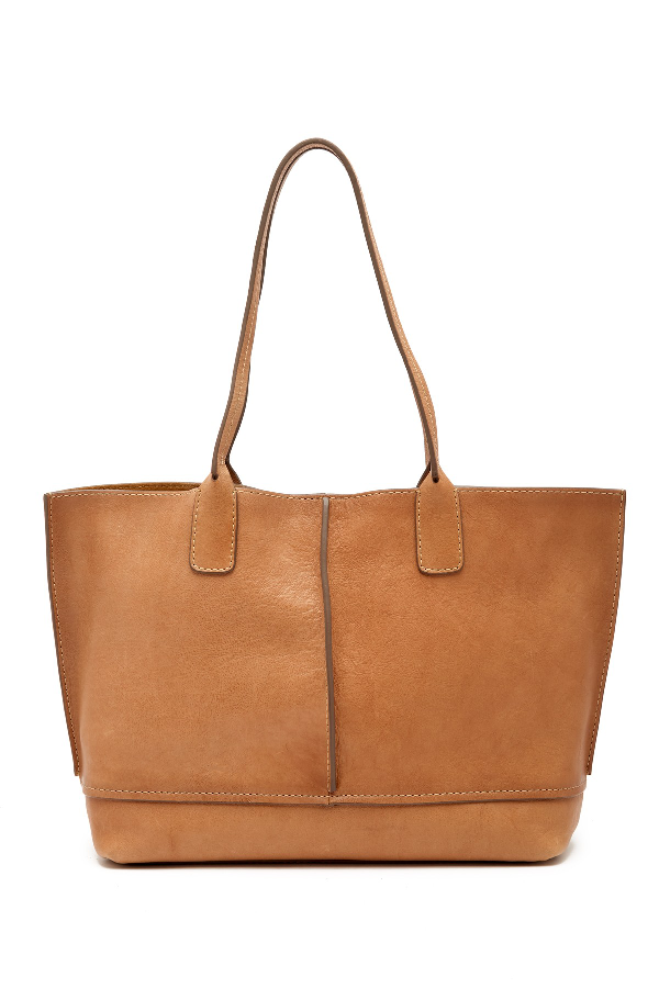 Frye Lucy Leather Tote Bag In Beige | ModeSens