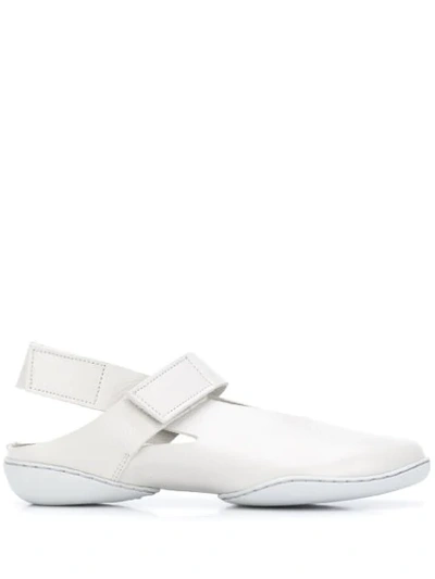 Trippen Sandals Double Strap W/blocked Sole In Ivory