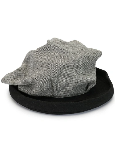 Pre-owned Yohji Yamamoto Flopsy Drama Hat In Grey