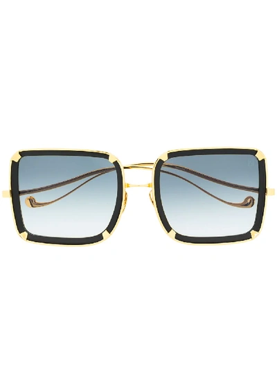 Anna-karin Karlsson Oversized Square Frame Sunglasses In Black