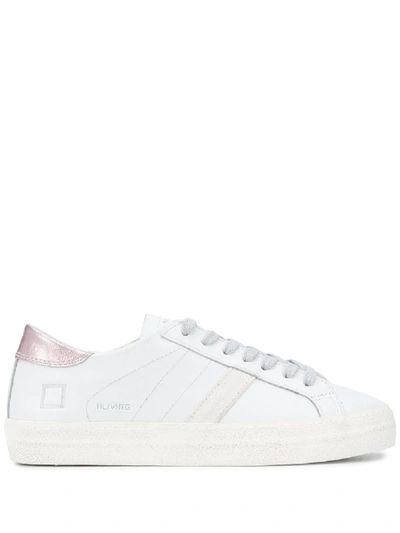Date Logo Print Low-top Trainers In White