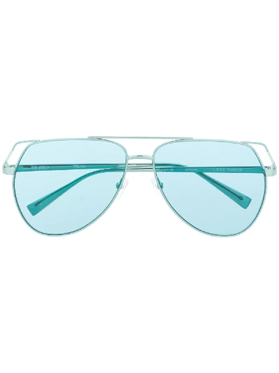 Attico X Linda Farrow Telma Sunglasses In 绿色