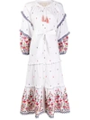 CHUFY KENKO FLORAL EMBROIDERED DRESS