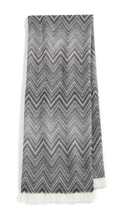 Missoni Timmy Throw Blanket In Black & White