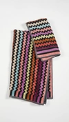 MISSONI 159 WARNER 2 PIECE TOWEL SET 159 WARNER ONE SIZE,MHOME30031