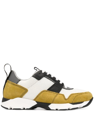 Marni Panelled Low-top Sneakers In White