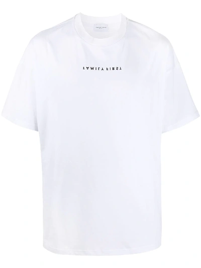 Family First Logo-print Cotton T-shirt In White