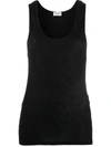 SAINT LAURENT SCOOP NECK TANK TOP