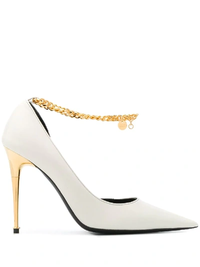 Tom Ford 105 Anklet Charm Pumps In White