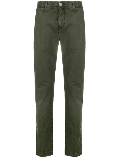 Jacob Cohen Bobby Comfort Chino Trousers In Green