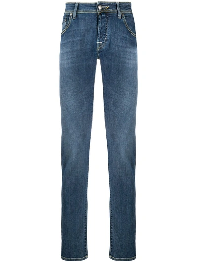 Jacob Cohen Mid-rise Slim-fit Jeans In Blue