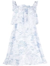 KENZO WAVE MERMAID FRILLED DRESS