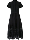 We Are Kindred Lola High-neck Broderie Anglaise Dress In Black