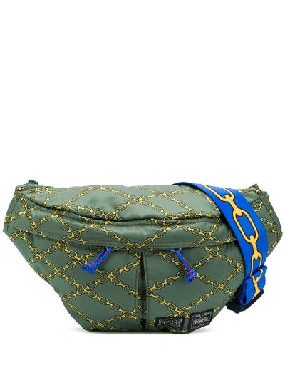 Aries X Porter Cotton Belt Bag In Green