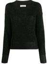 LANEUS LONG-SLEEVE FITTED JUMPER