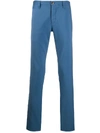 Incotex Plain Straight-leg Trousers In Blue