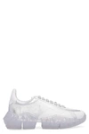 JIMMY CHOO DIAMOND F LEATHER LOW-TOP SNEAKERS,11361116