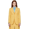 STELLA MCCARTNEY YELLOW RECYCLED AMANDA TAILORED JACKET