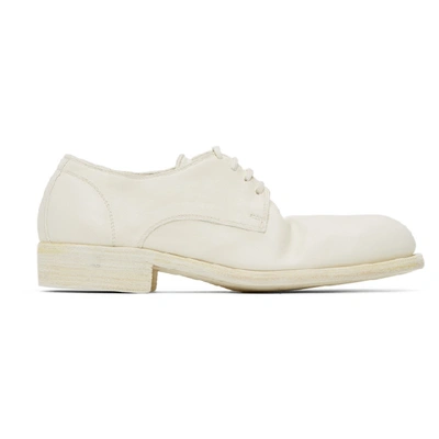 Guidi White Classic Derbys In Co00t Wht