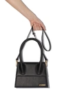 Jacquemus Le Grand Chiquito Leather Top Handle Bag In Black