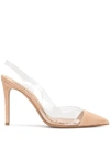 Alexandre Vauthier Clear Panel Pumps In Pink