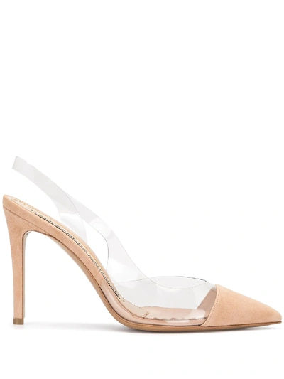Alexandre Vauthier Clear Panel Pumps In Pink