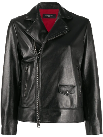 Simonetta Ravizza Ambra Biker Jacket In Black