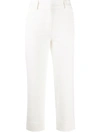 MONCLER COTTON CROPPED TROUSERS