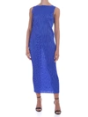 Issey Miyake New Colorful Basics 2 Tank Dress In Blue