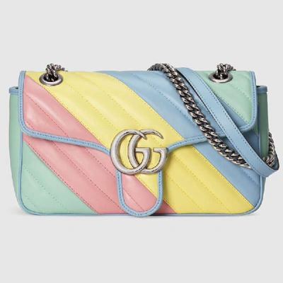 Gucci Gg Marmont系列小号肩背包 In Yellow