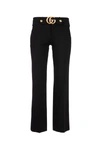 GUCCI GUCCI GG BELTED FLARE PANTS
