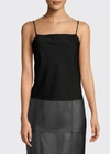 Alice And Olivia Harmon Womens Satin Drapey Blouse In Off White