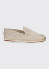 Loro Piana Seaside Walk Collapsible-heel Suede Espadrilles In Beige