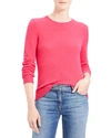 Theory Featherweight Cashmere Sweater In Magenta