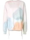 Collina Strada Abstract-print Oversized Sweatshirt In Blue