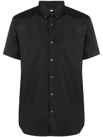 Comme Des Garçons Shirt Short-sleeve Fitted Shirt In Black