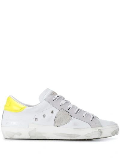 Philippe Model Paris Prsx Panelled Low-top Sneakers In White