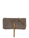 Saint Laurent Kate Baguette Shoulder Bag In Brown
