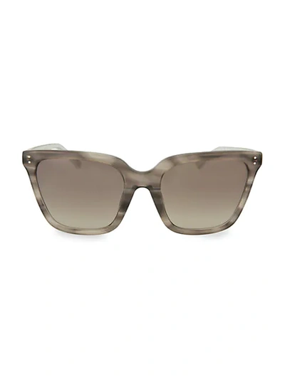Linda Farrow 58mm Square Novelty Sunglasses In Grey Mist
