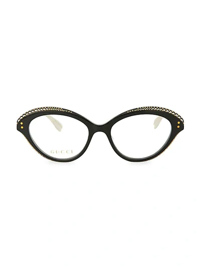 Gucci 51mm Novelty Cat Eye Optical Glasses