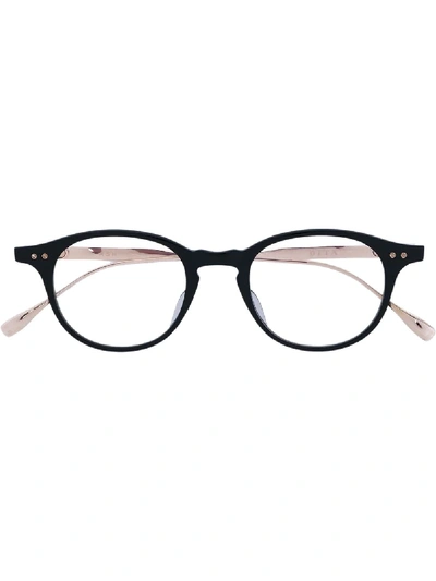 Dita Eyewear Round Frame Glasses In Black