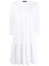 Steffen Schraut Panelled Short Dress In White