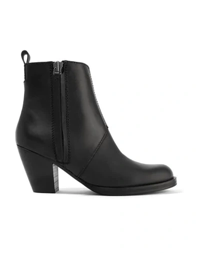 Acne Studios Ankle Boots In Black