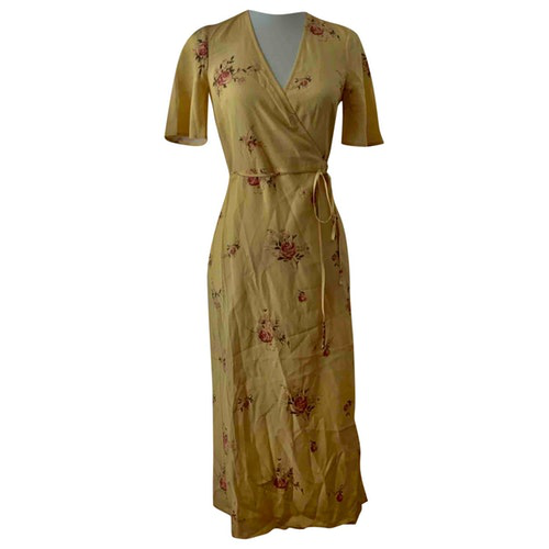 Pre-Owned Reformation Yellow Silk Dress | ModeSens