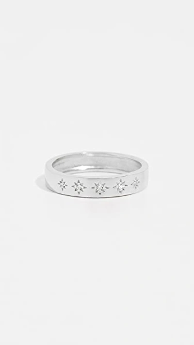 Shashi Twinkle Ring In White Gold