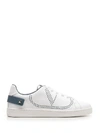 Valentino Garavani Backnet Leather Sneakers In White